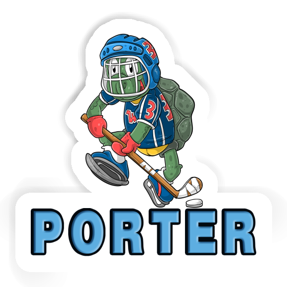 Hockey Player Sticker Porter Gift package Image