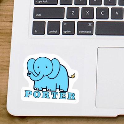 Porter Aufkleber Elefant Gift package Image