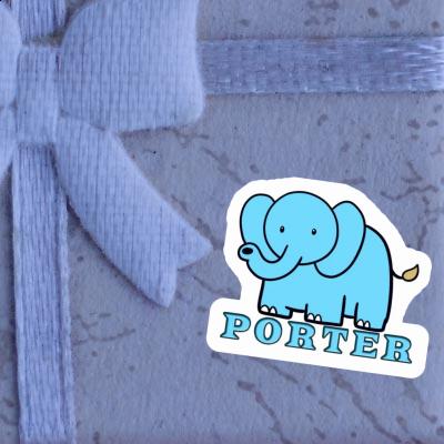 Porter Autocollant Éléphant Image