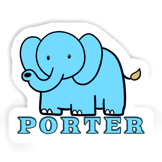 Sticker Elephant Porter Gift package Image