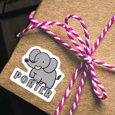 Elephant Sticker Porter Laptop Image