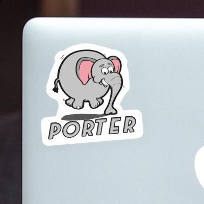 Sticker Jumping Elephant Porter Gift package Image