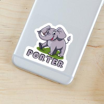 Aufkleber Porter Elefant Gift package Image