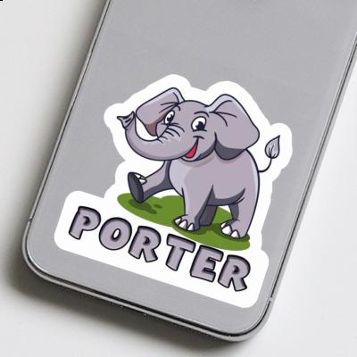 Autocollant Porter Éléphant Image