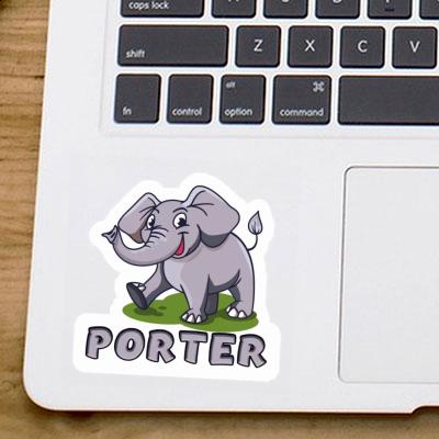 Elephant Sticker Porter Image