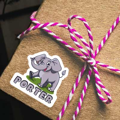 Aufkleber Porter Elefant Notebook Image