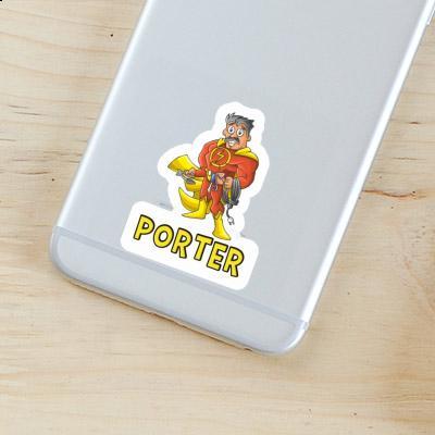 Sticker Electrician Porter Notebook Image