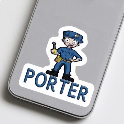 Electrician Sticker Porter Notebook Image