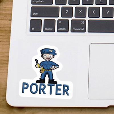 Sticker Elektriker Porter Notebook Image