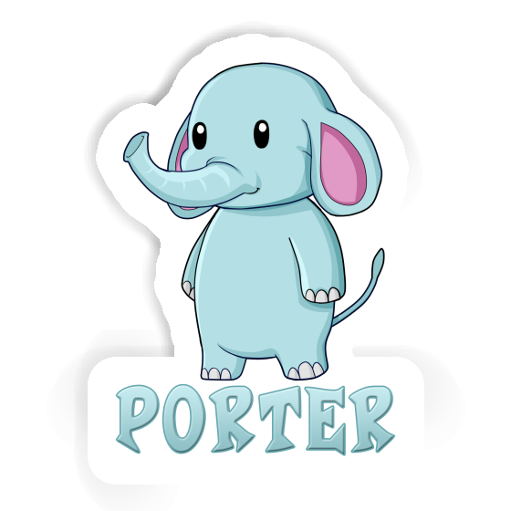 Sticker Porter Elephant Notebook Image