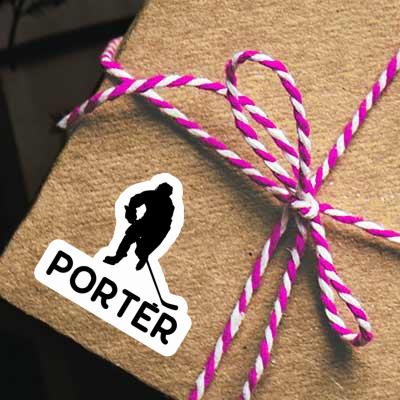 Sticker Porter Hockey Player Image