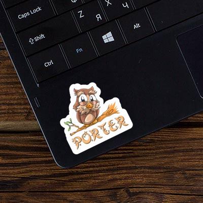 Porter Sticker Owl Laptop Image