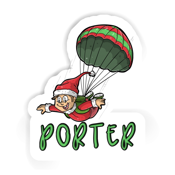 Porter Sticker Skydiver Laptop Image
