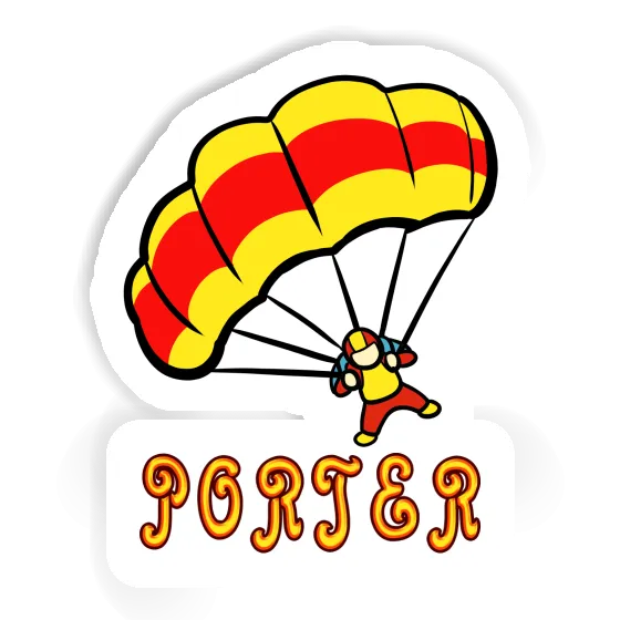 Autocollant Porter Parachute Notebook Image
