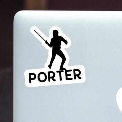 Sticker Porter Fencer Gift package Image