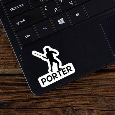 Autocollant Escrimeur Porter Laptop Image