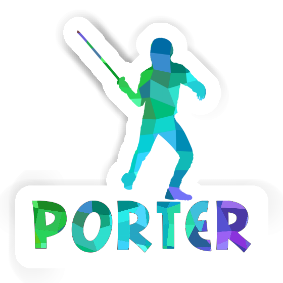 Sticker Porter Fencer Laptop Image