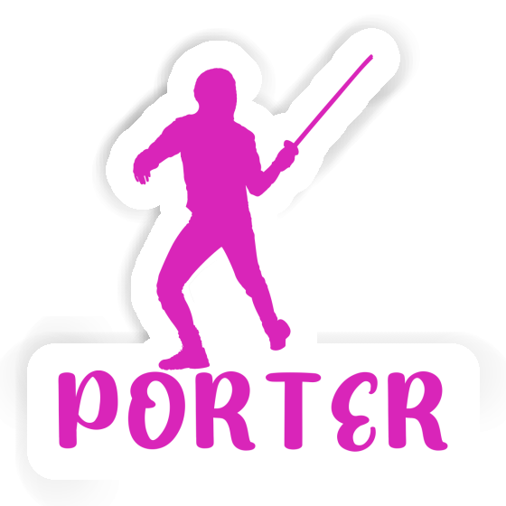 Fencer Sticker Porter Notebook Image