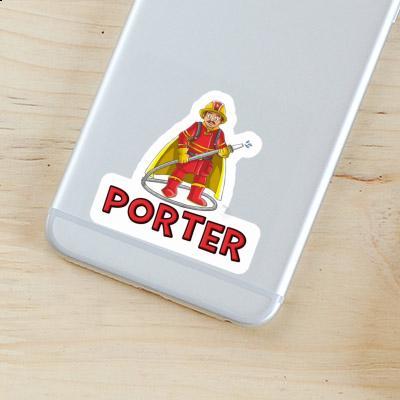 Sticker Porter Firefighter Laptop Image