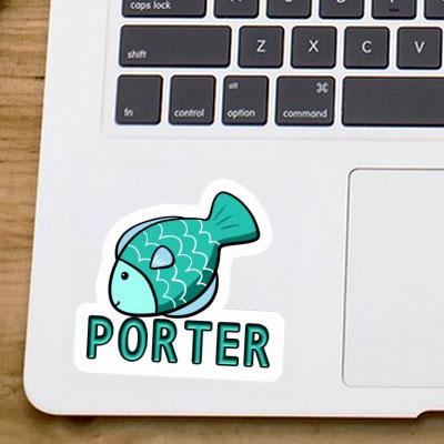 Fish Sticker Porter Laptop Image