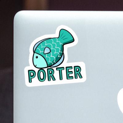 Aufkleber Porter Fisch Laptop Image