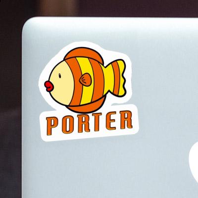 Porter Aufkleber Fisch Laptop Image