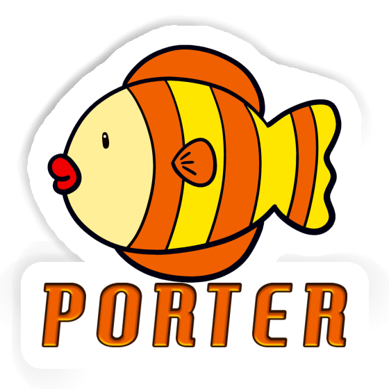 Poisson Autocollant Porter Laptop Image