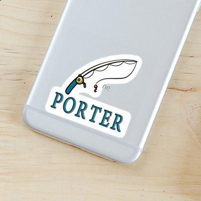 Sticker Angelrute Porter Laptop Image