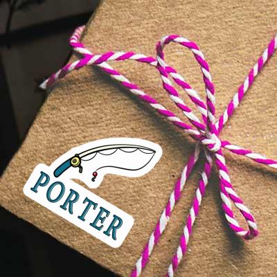 Sticker Angelrute Porter Gift package Image