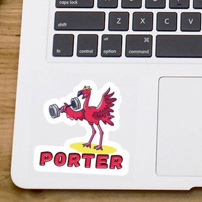 Sticker Porter Gewichtheber Laptop Image