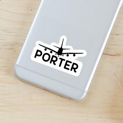 Porter Aufkleber Flugzeug Image