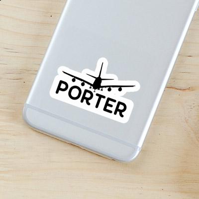 Porter Aufkleber Flugzeug Laptop Image