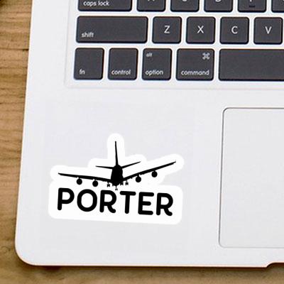 Sticker Airplane Porter Laptop Image