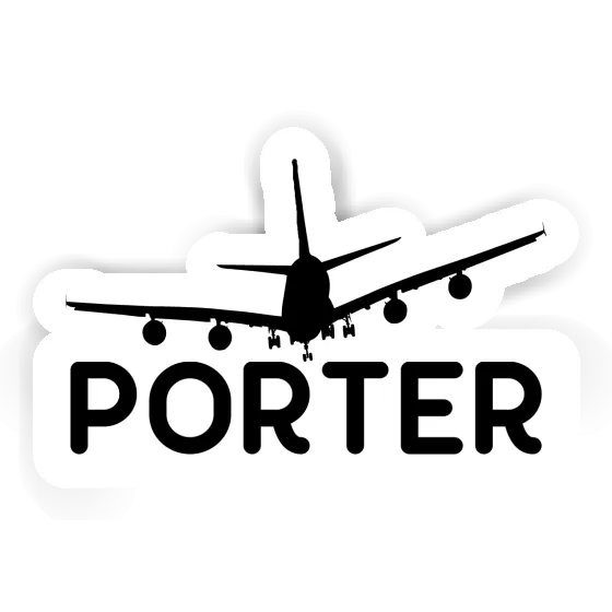 Porter Aufkleber Flugzeug Gift package Image