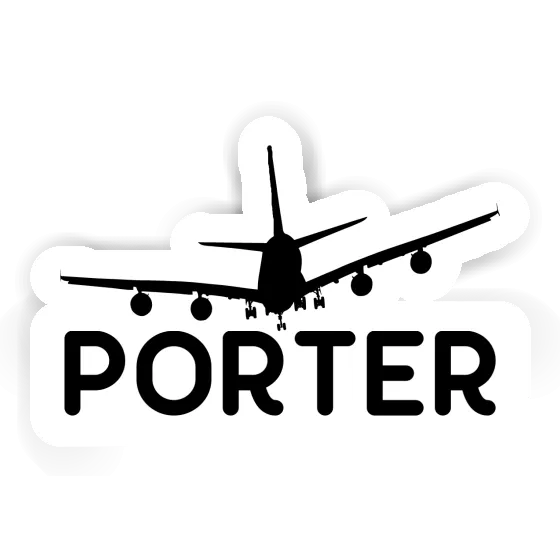 Sticker Airplane Porter Gift package Image