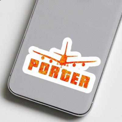 Autocollant Avion Porter Laptop Image