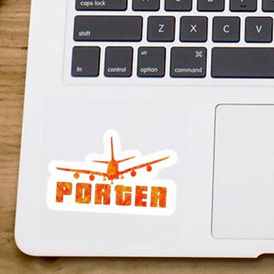 Sticker Porter Flugzeug Gift package Image