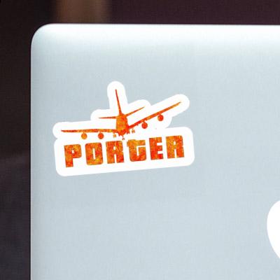 Sticker Porter Airplane Notebook Image