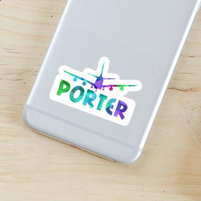 Sticker Porter Flugzeug Gift package Image