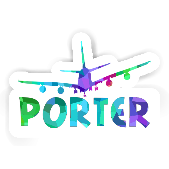 Porter Sticker Airplane Gift package Image