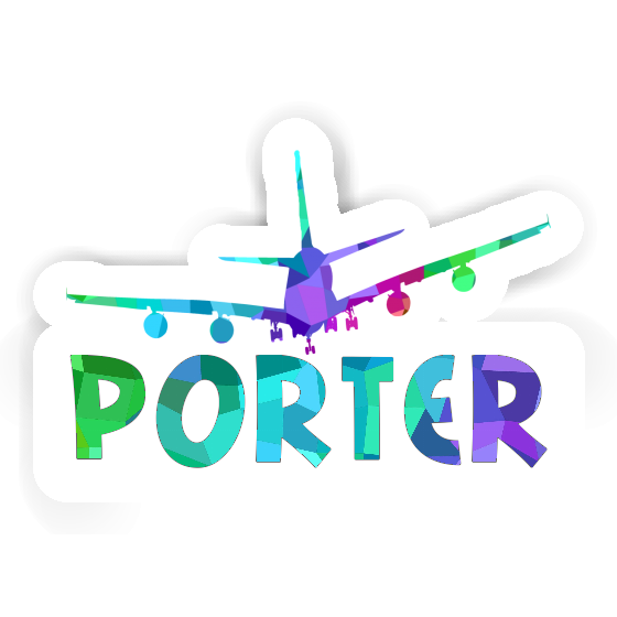 Sticker Porter Flugzeug Gift package Image