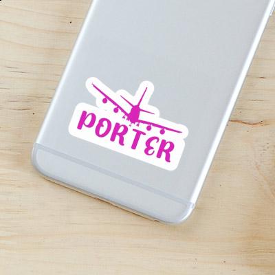 Porter Sticker Airplane Image