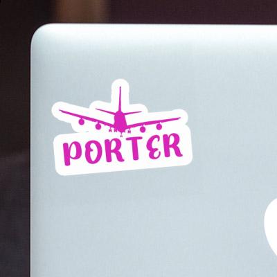 Porter Sticker Airplane Laptop Image
