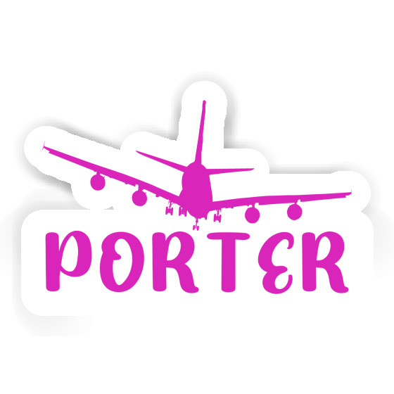 Aufkleber Porter Flugzeug Gift package Image
