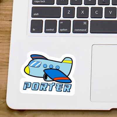 Sticker Airplane Porter Notebook Image