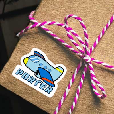 Sticker Airplane Porter Gift package Image
