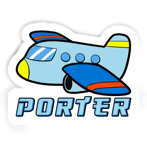 Sticker Airplane Porter Notebook Image