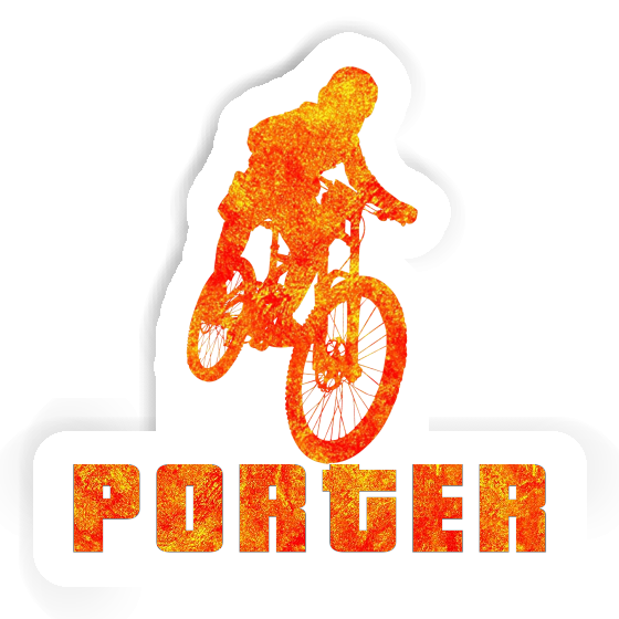 Porter Autocollant Freeride Biker Image