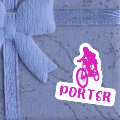 Freeride Biker Sticker Porter Notebook Image