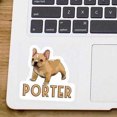 Sticker Porter Frenchie Laptop Image